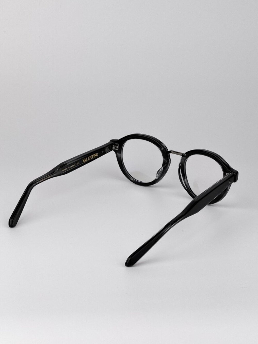 Valentino V-ESSENTIAL-IV VLX-132 B Round Eyeglasses – Black / Grey Transparent - Picture 5 of 9